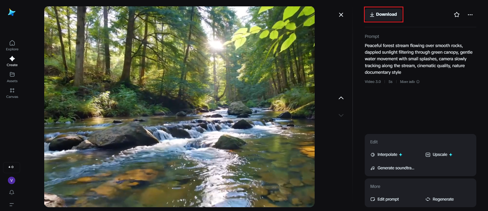 영상을 다운로드하세요