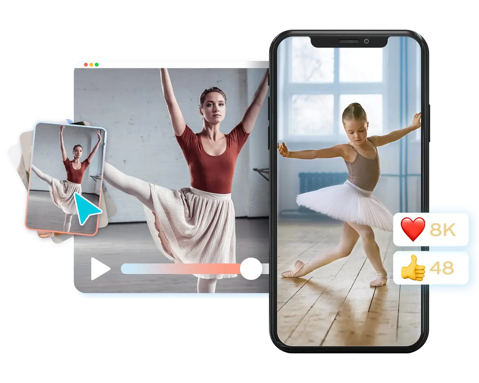 Criador de vídeo de dança