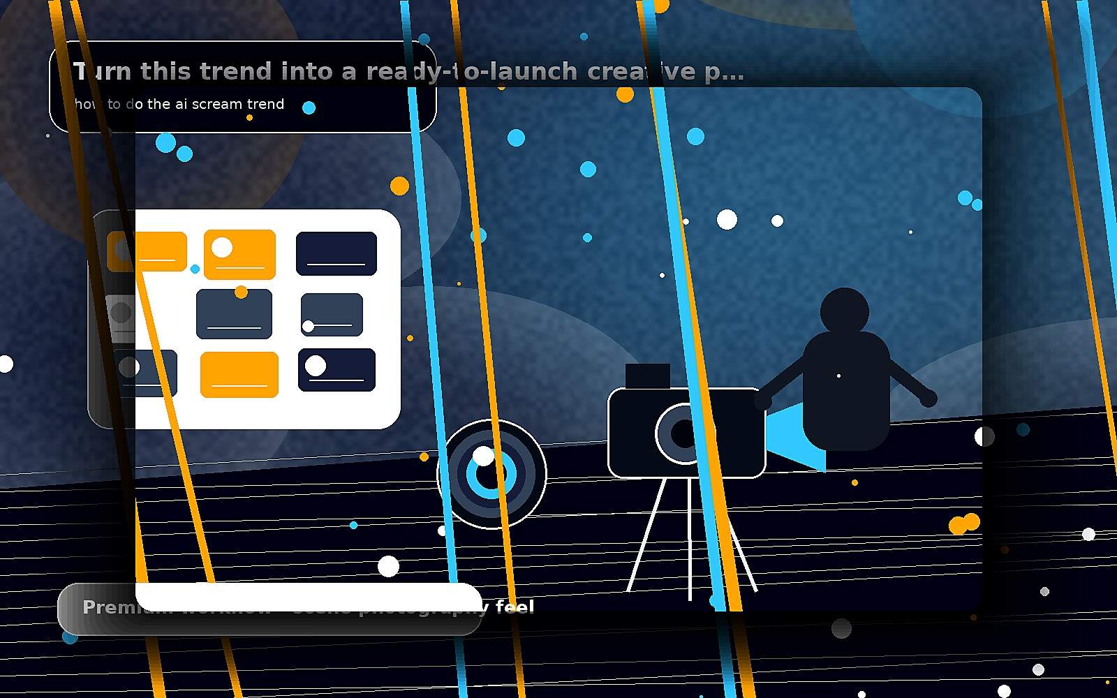 Turn this trend into a ready-to-launch creative plan — premium scene image for how to do the ai scream trend