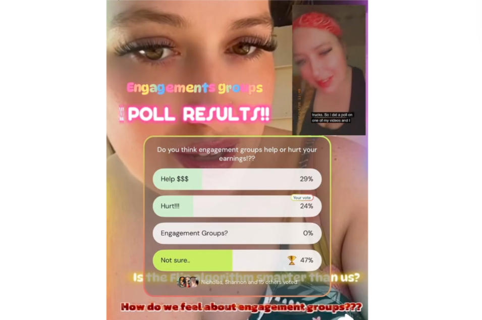 CapCut's poll results template