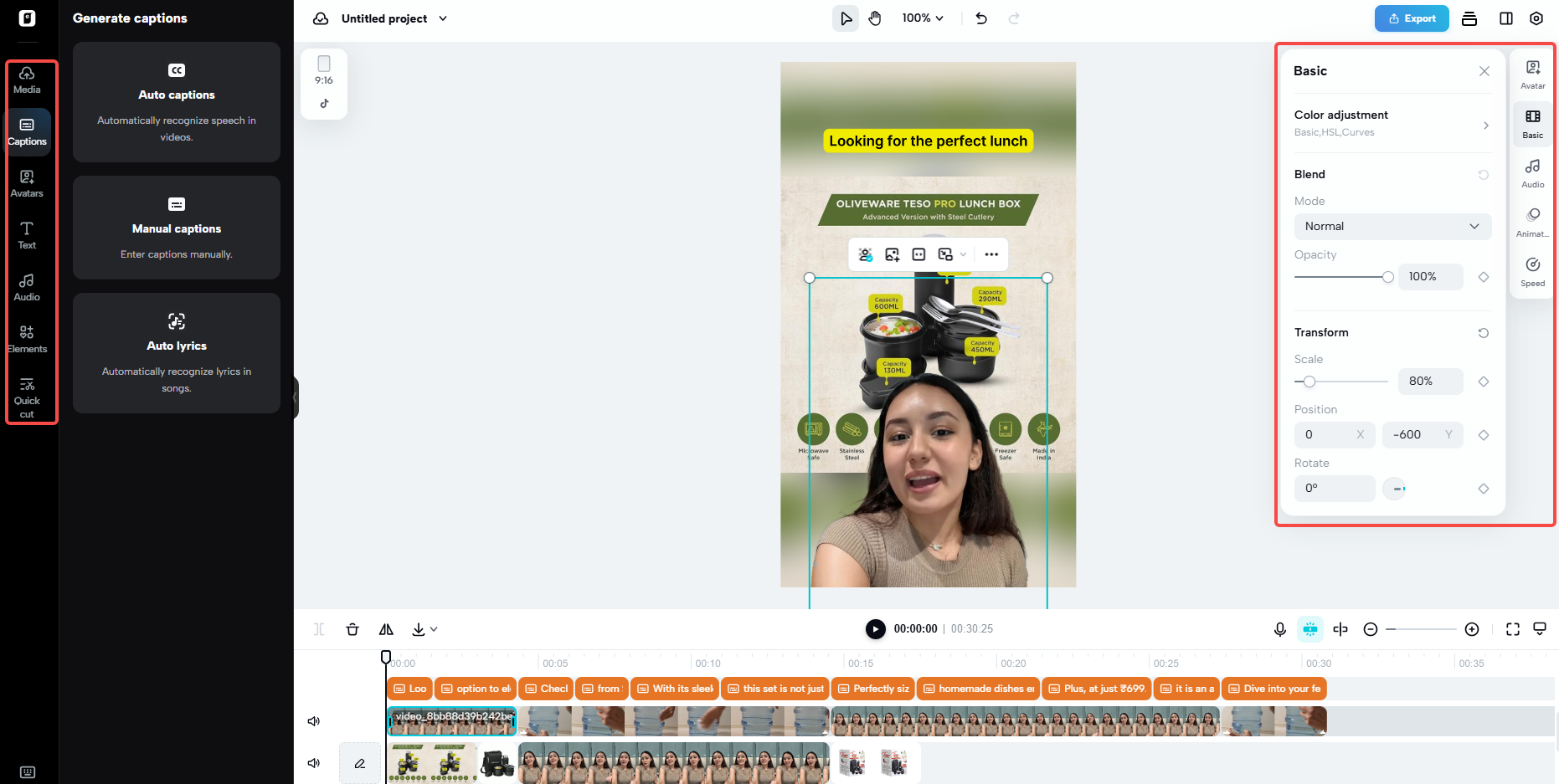Pippit video editor
