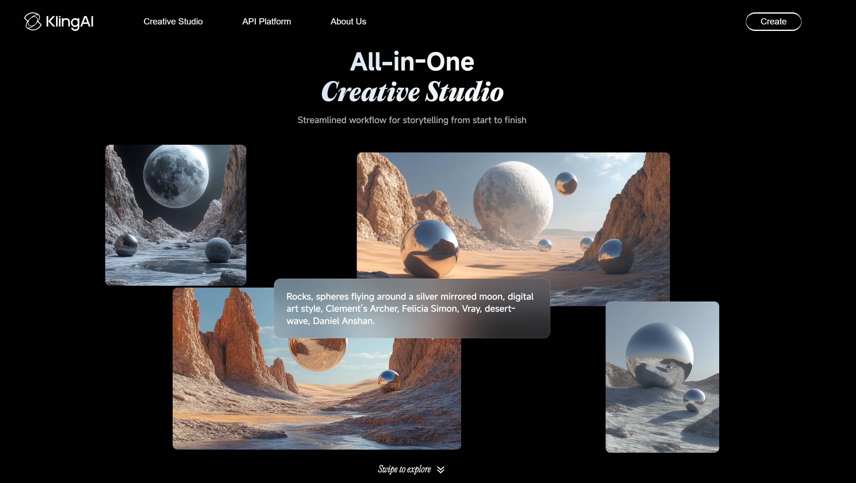 Interfaccia di Kling 2,0 - un produttore di video AI