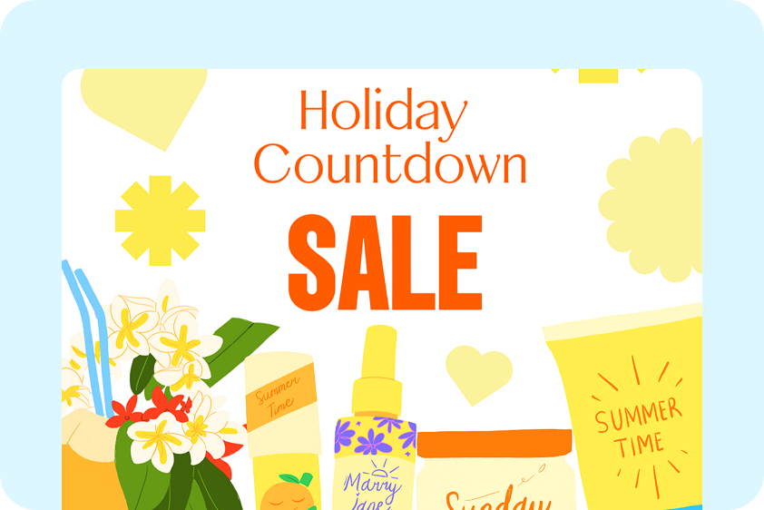 Banner creation for events or sales