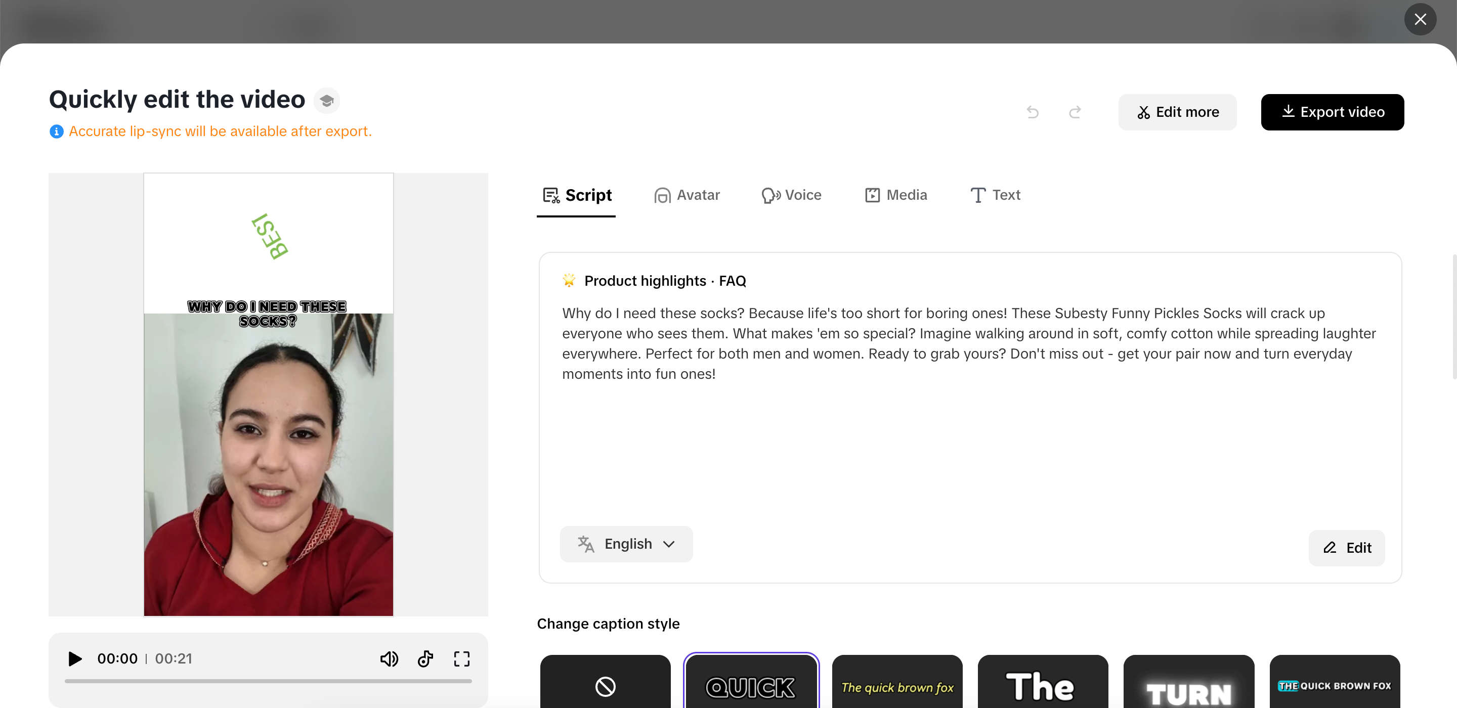 Isagawa ang anumang mabilisang pagbabago sa iyong shoppable ad