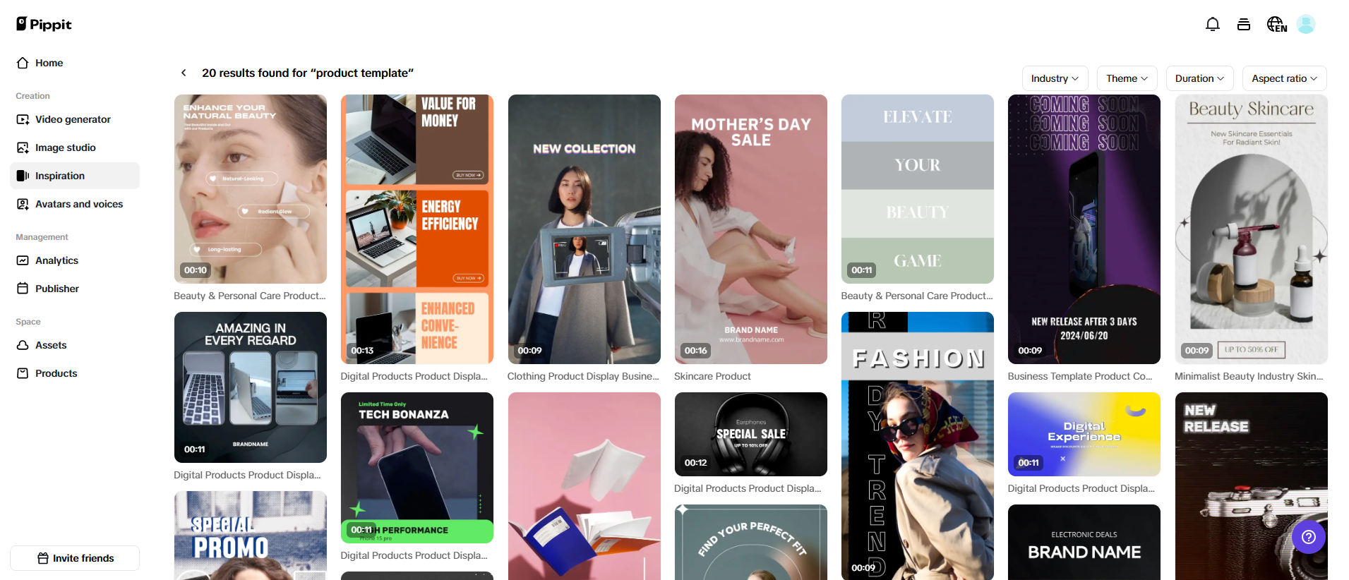 Customizable templates