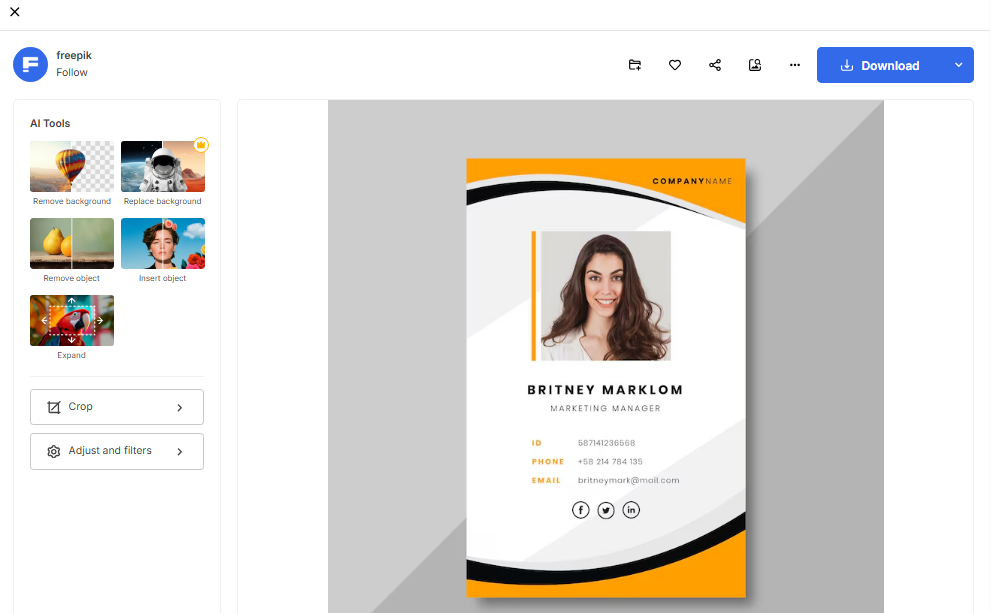 Free identity card creator
