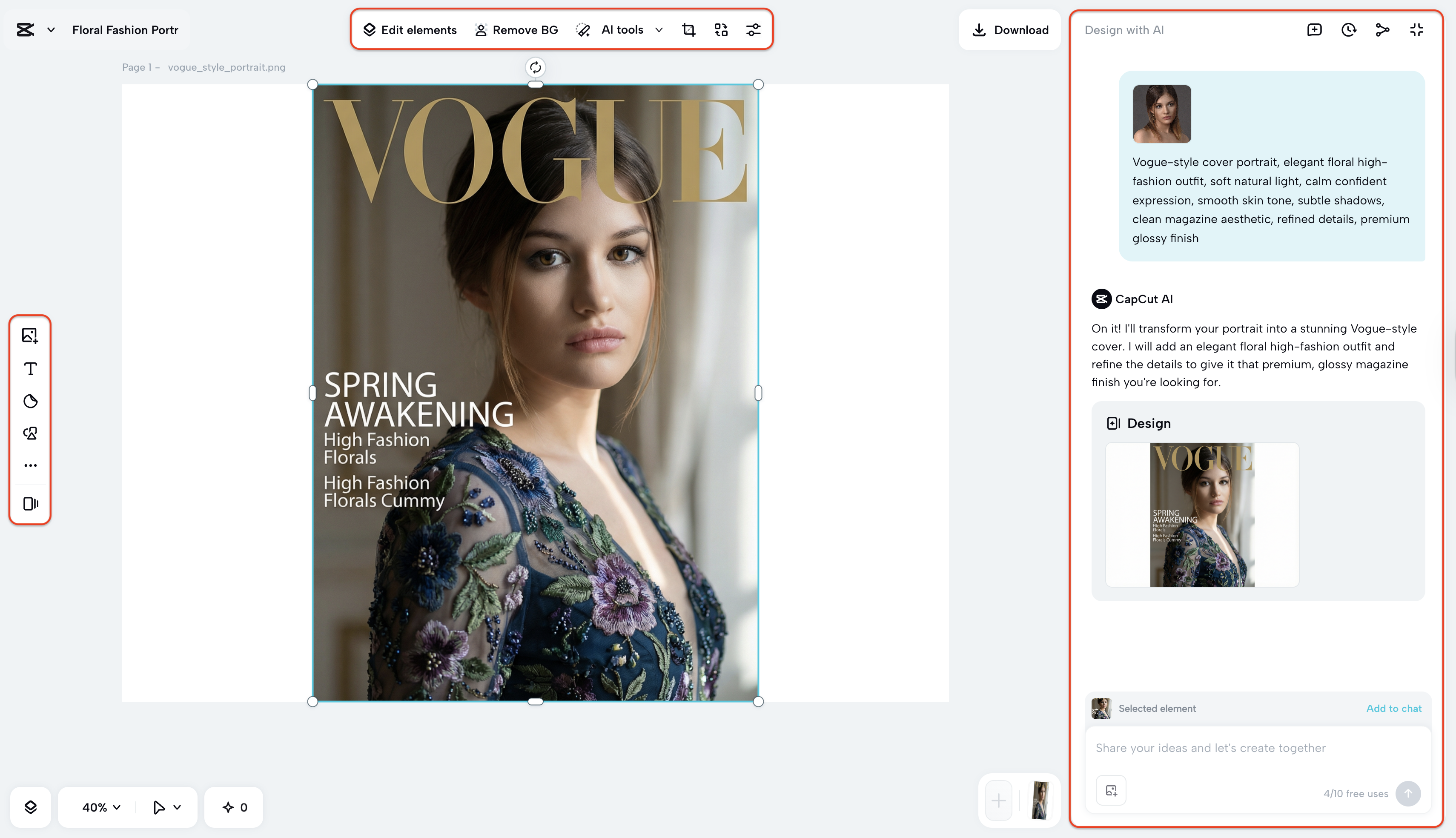 Tune the visuals and finalize the cover