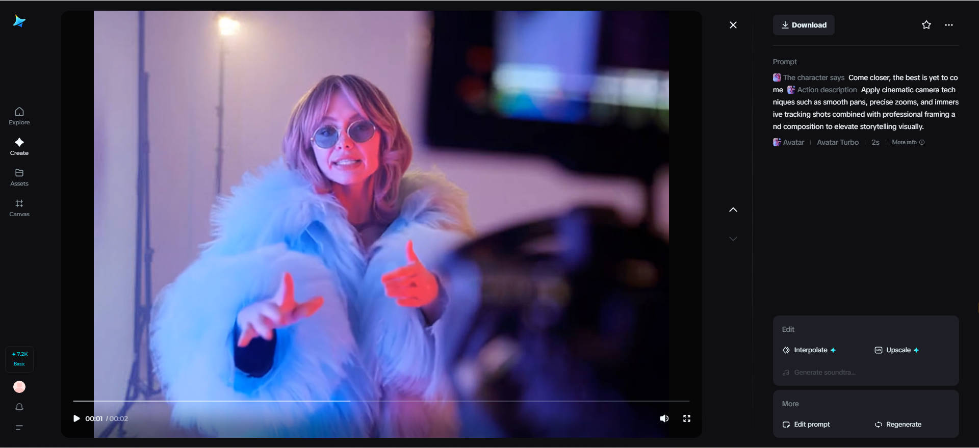 Dynamic camera movement control