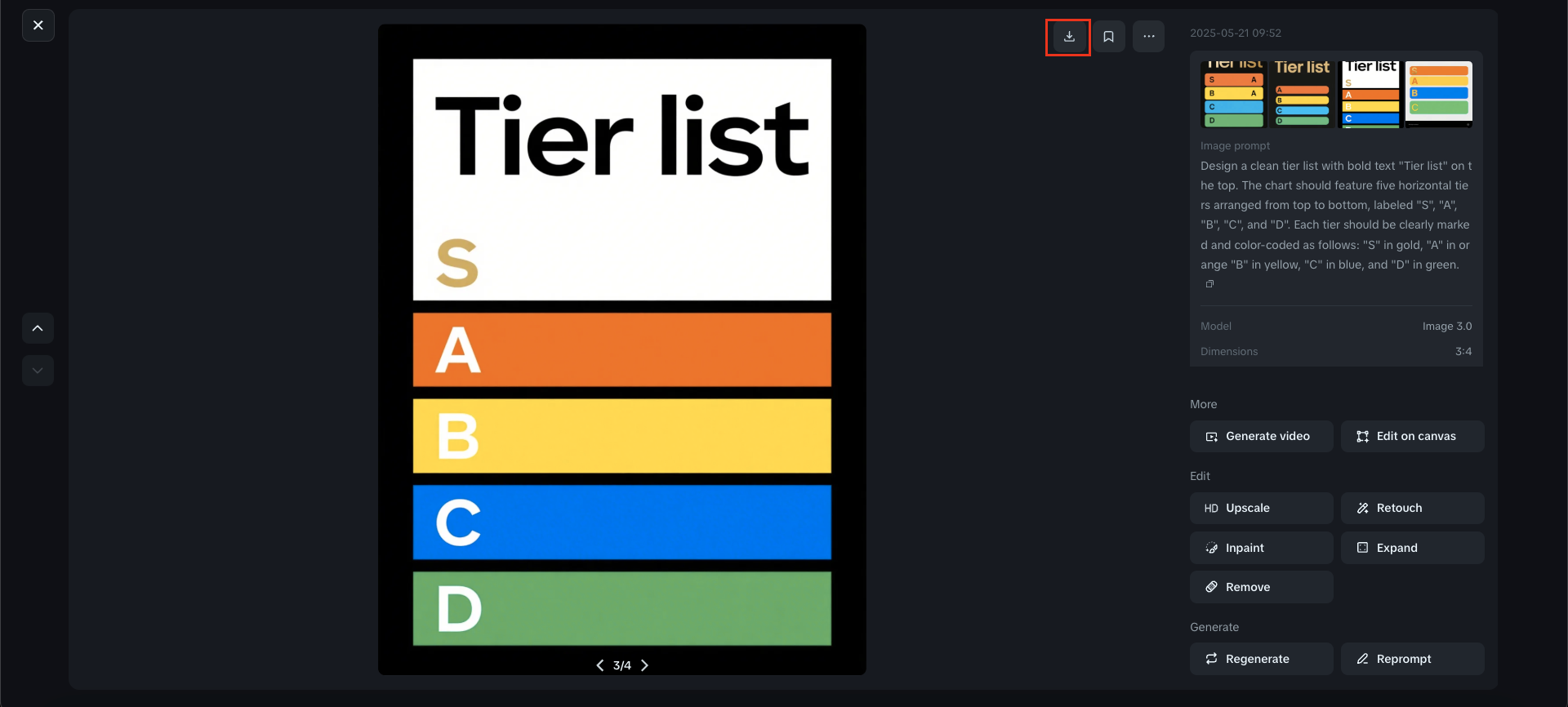 Dreamina: Make your own tier list free