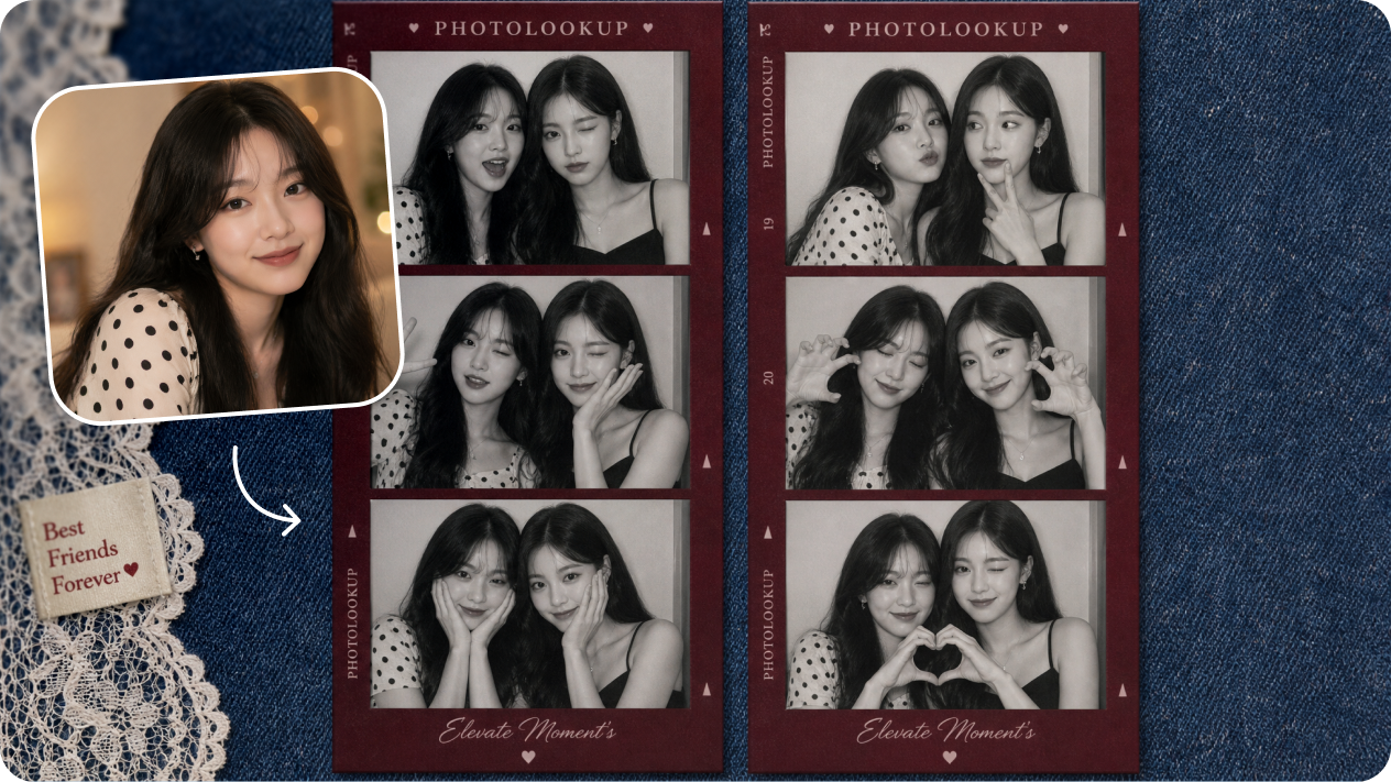 Förvandla ditt eget foto till en vintage photobooth shot