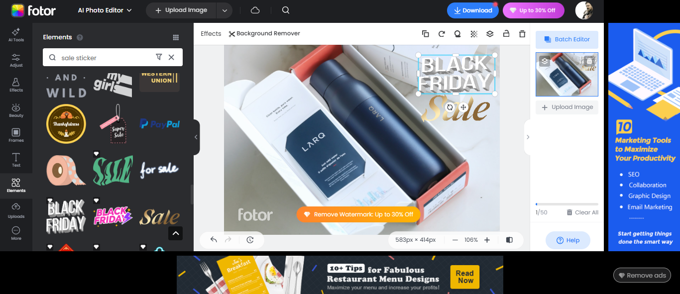Fotor sale stickers