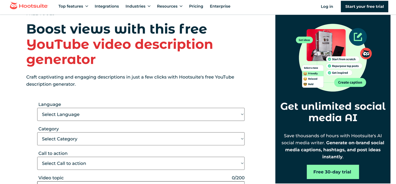 Hootsuite interface