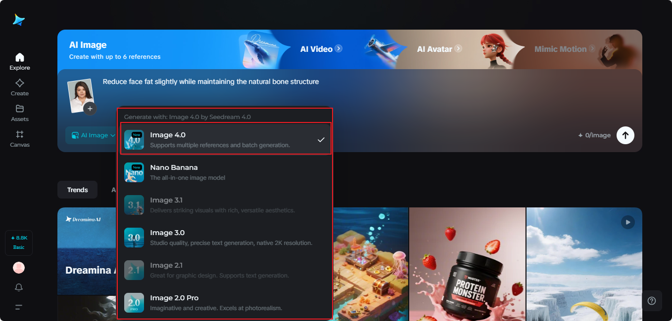 Generar con Seedream 4.0