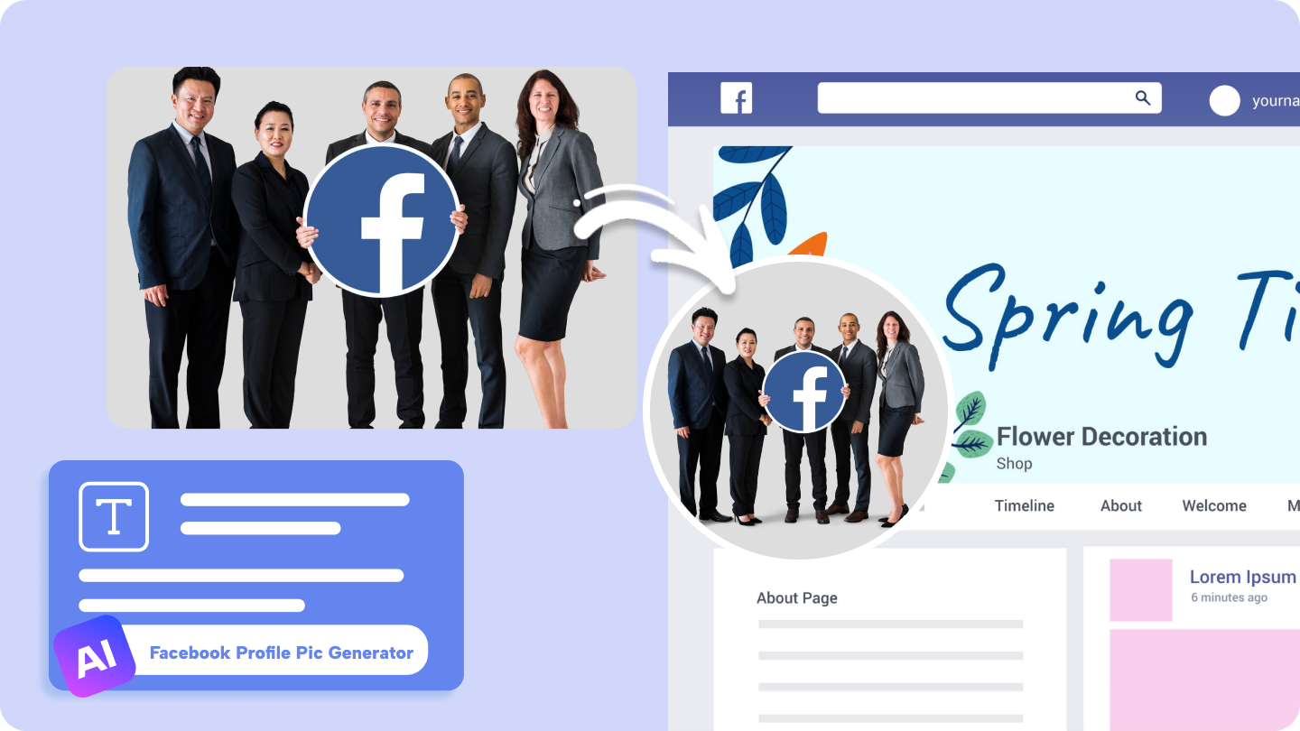 Creatore di immagini del profilo Facebook