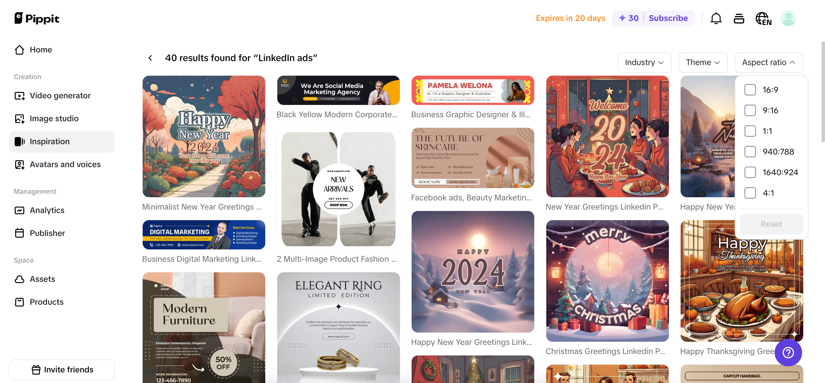 Multiple editable templates