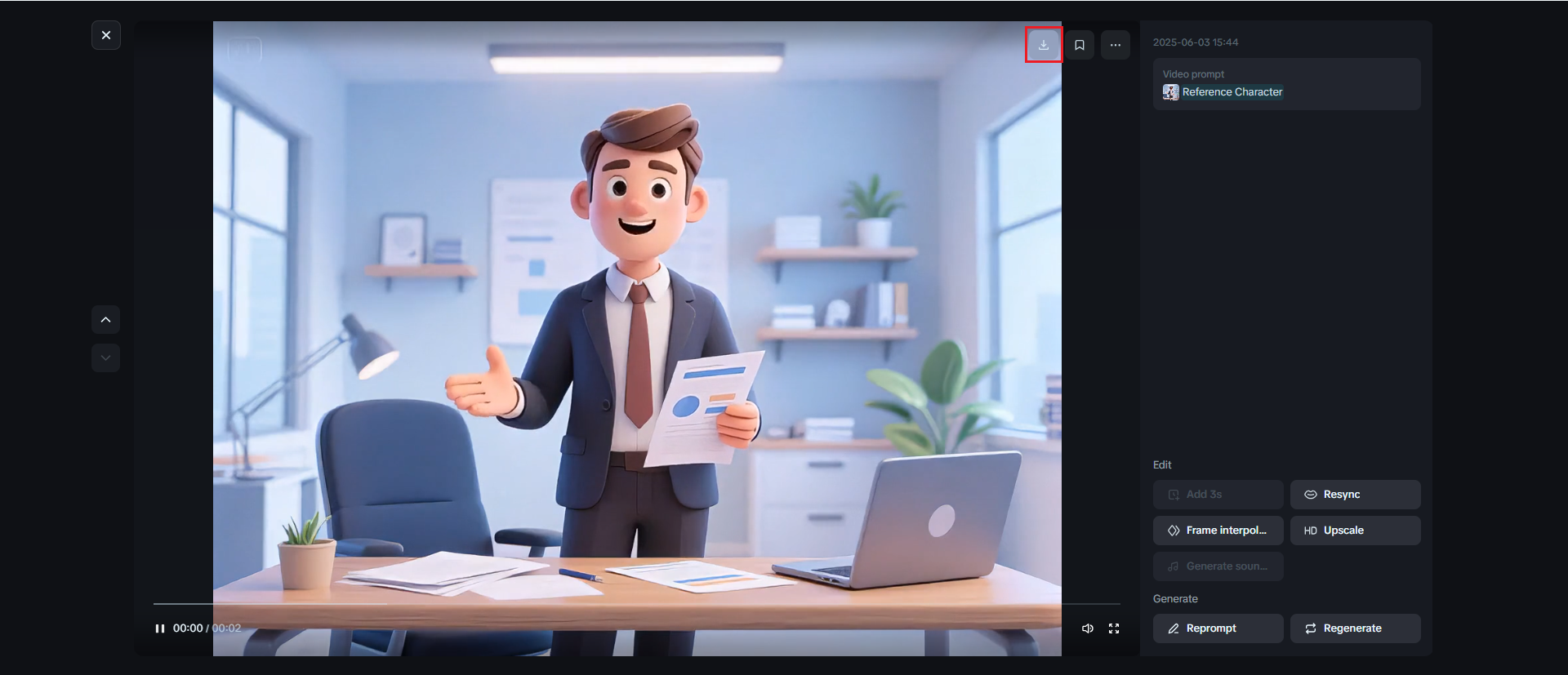 synchronisation labiale de dessin animé ai