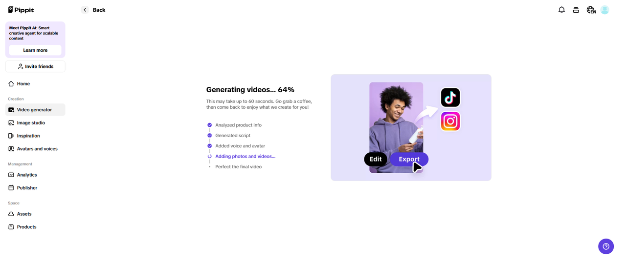 AI-powered video generation