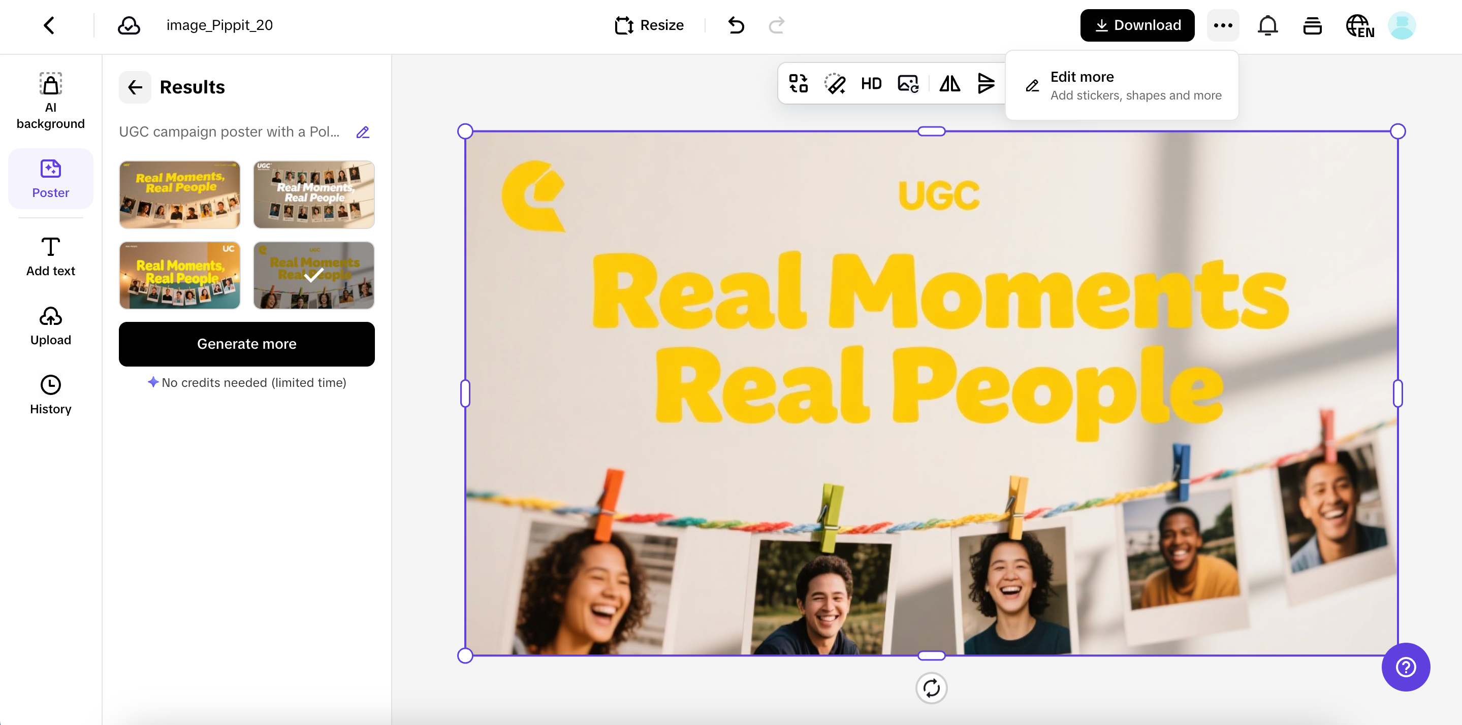 Customize your poster