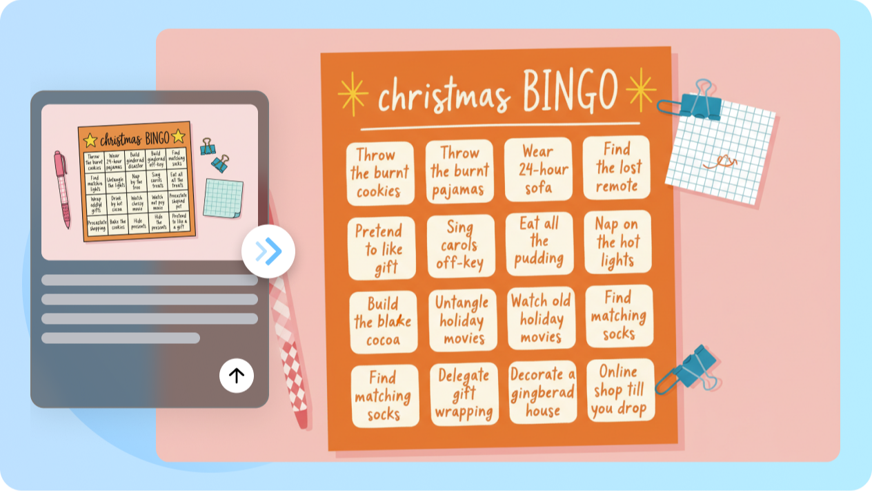 Rancang ulang tata letak bingo apa pun dengan transformasi gambar-ke-gambar