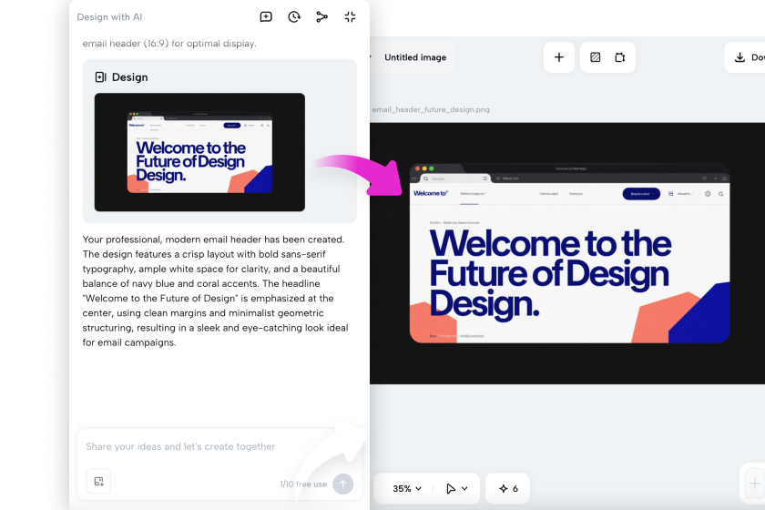 Polish the generated email header using rich tools