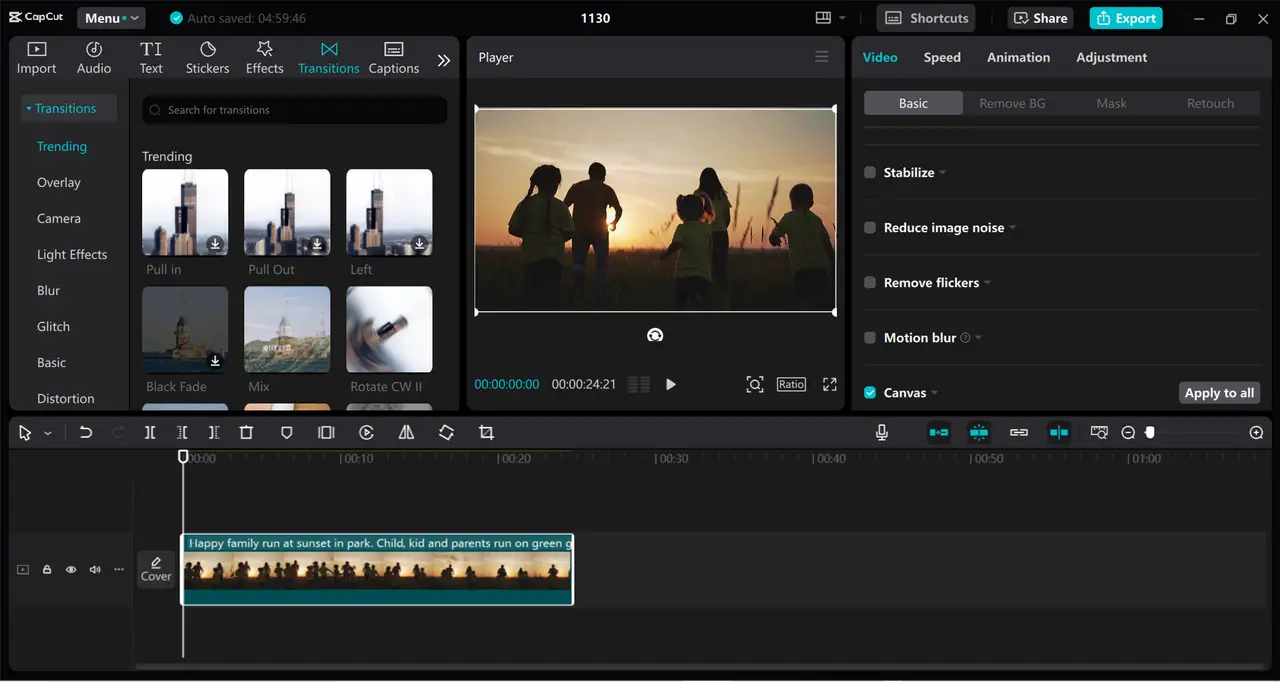CapCut Desktop interface