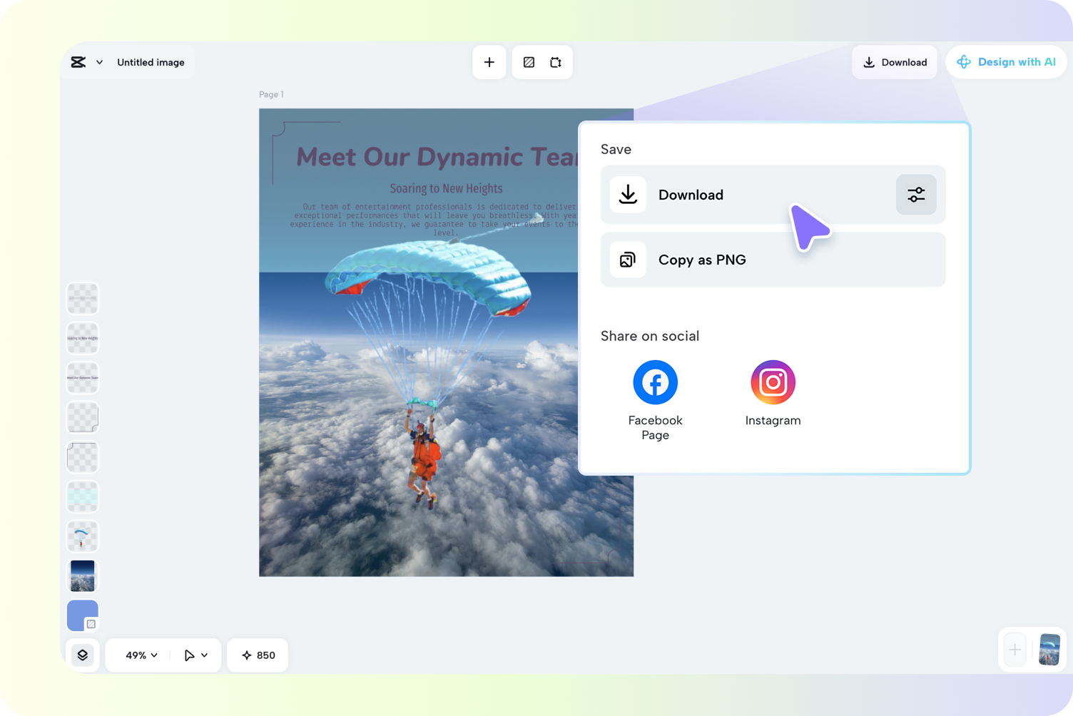 I-export ang iyong larawan