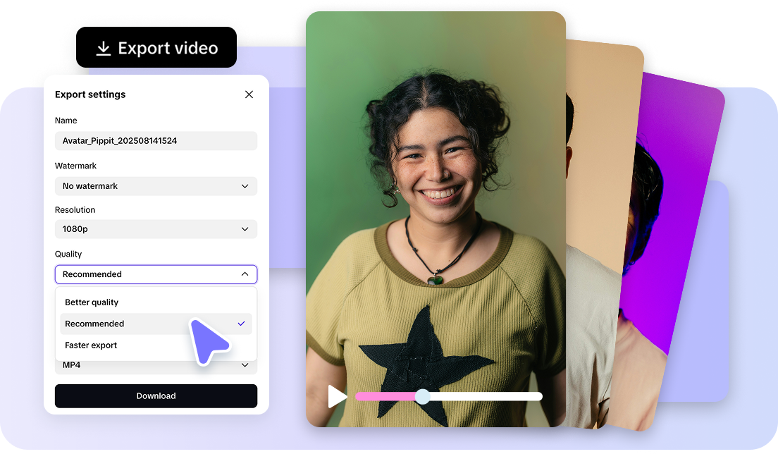 High-quality exports for free