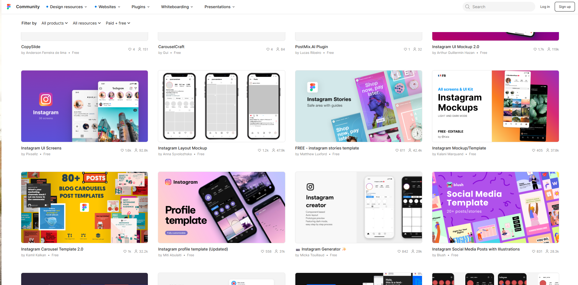 Interface of Figma - one of the best tools to edit Instagram post templates