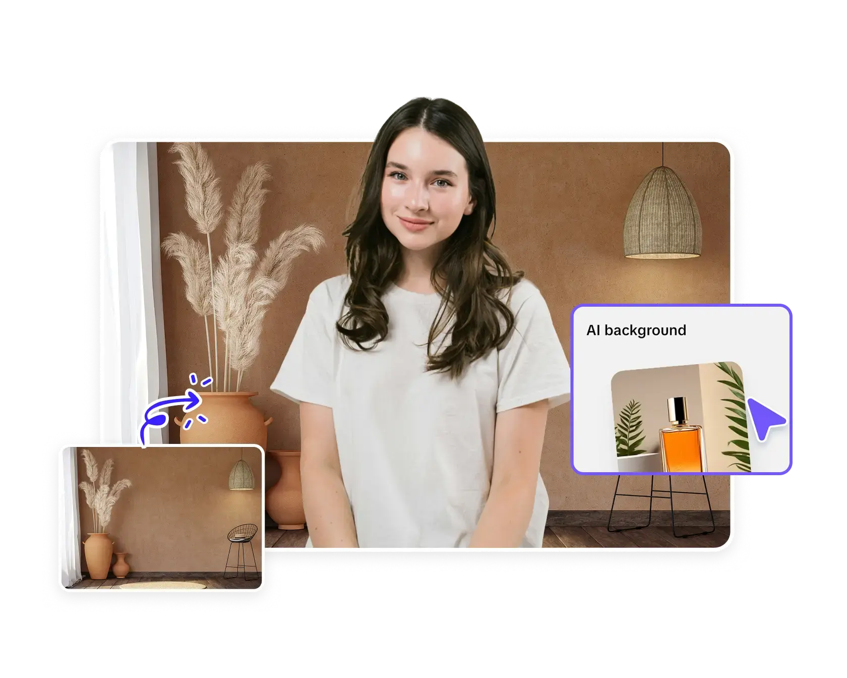 Generate Backgrounds for virtual meetings (Zoom/Teams)