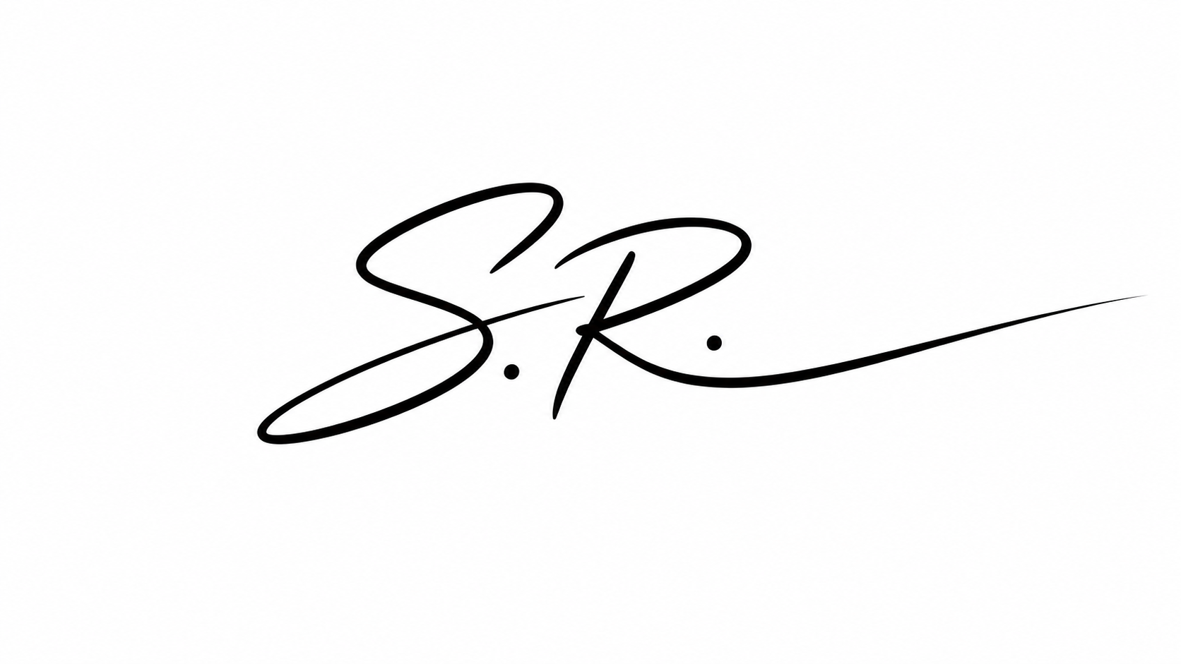 Short Minimalist Monogram Signature
