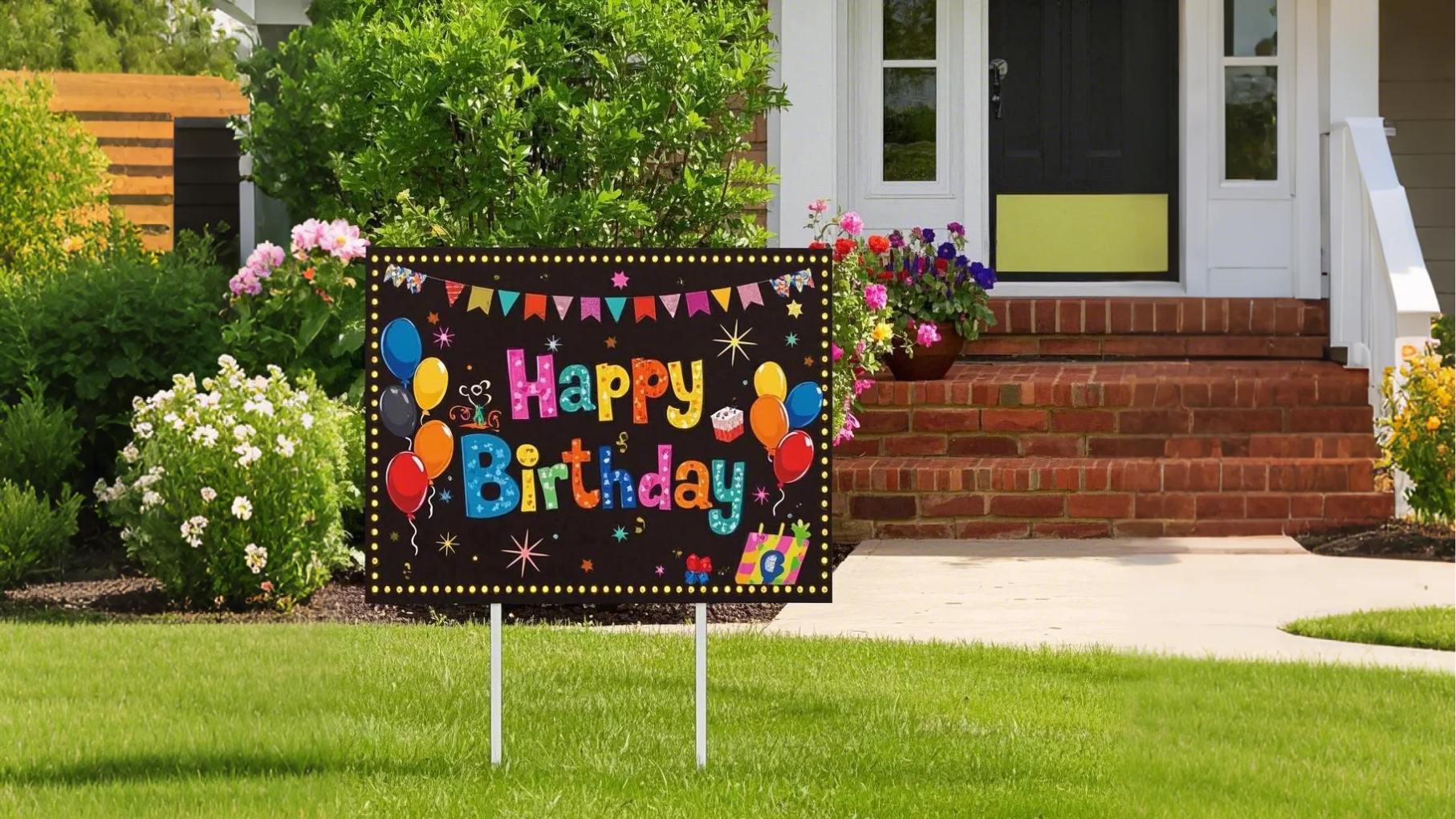 Personalized celebration signs