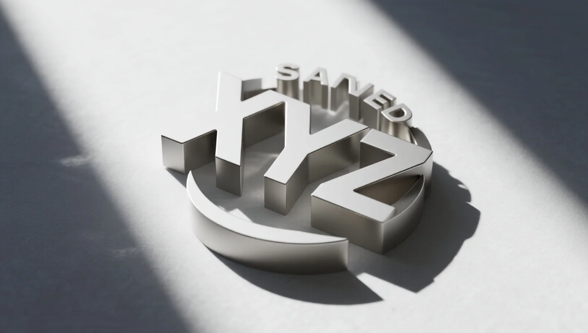 Shadow and lighting effects in a 3D logo