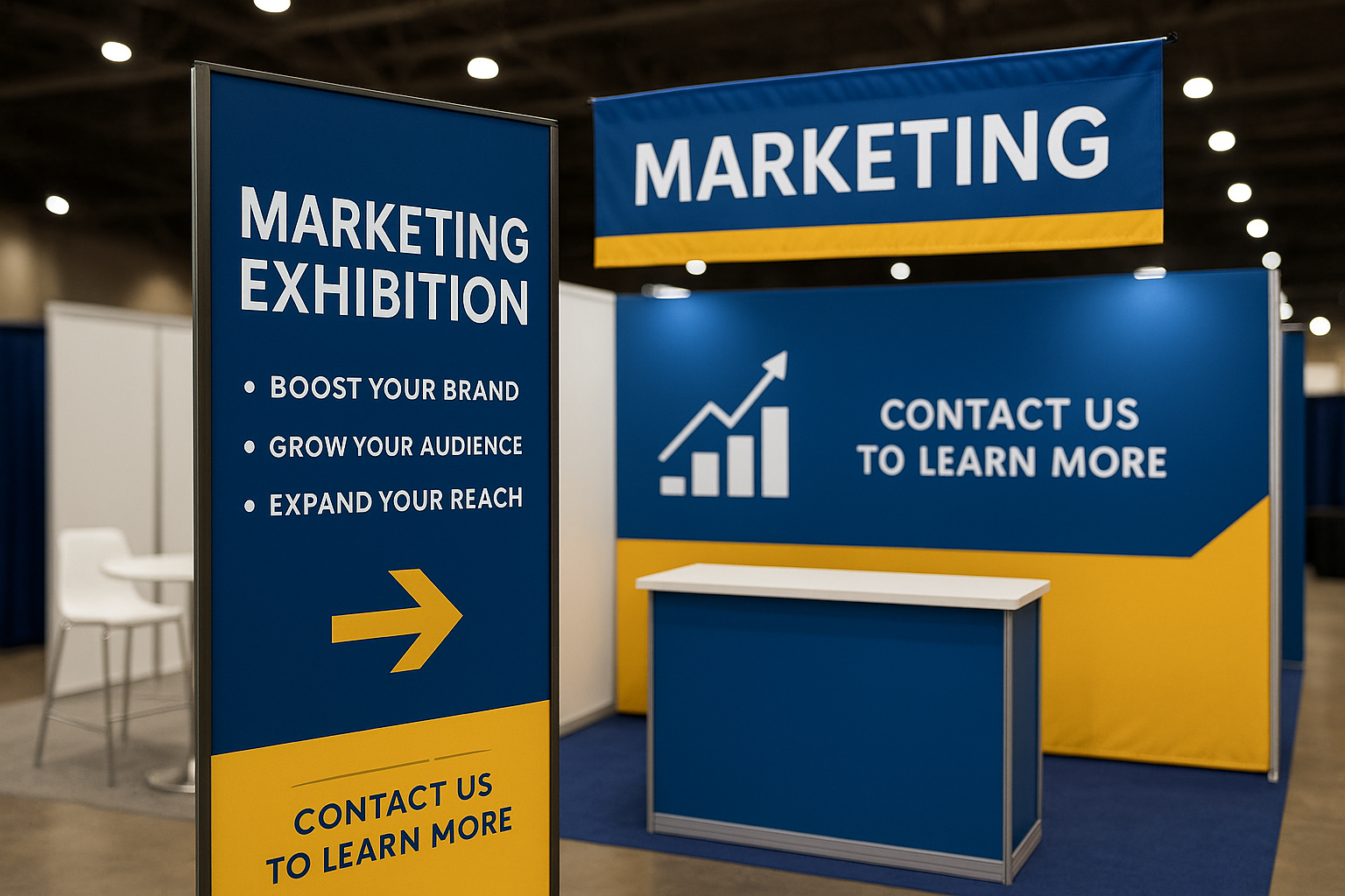 Event signage & booth graphics as marketing collateral
