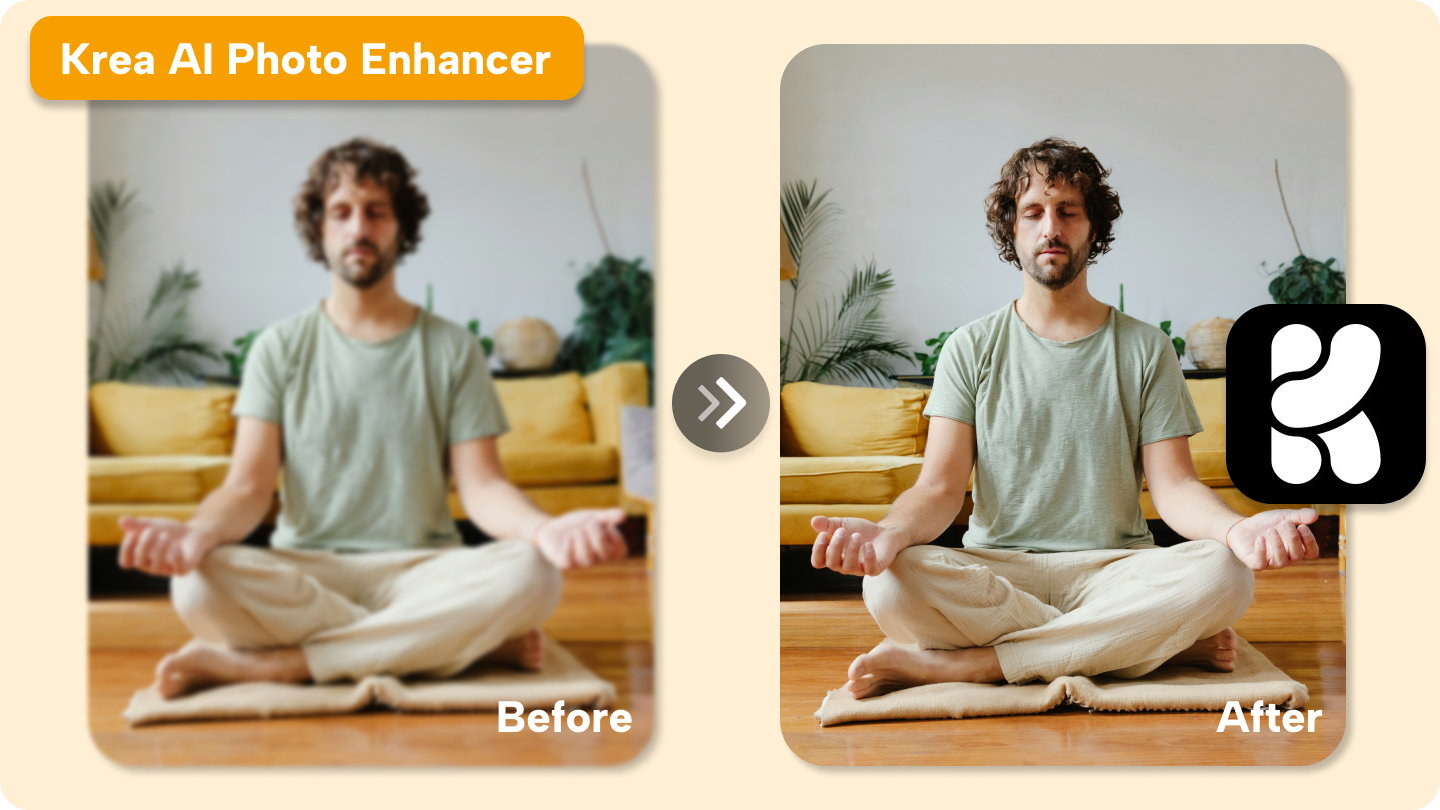 Realçador de fotos krea ai