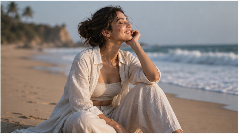 Beach Photo Prompt Girls Beispiel 4