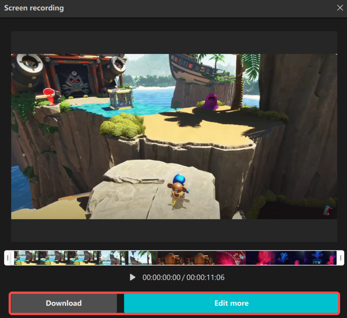 Recording the screen in CapCut desktop video editor