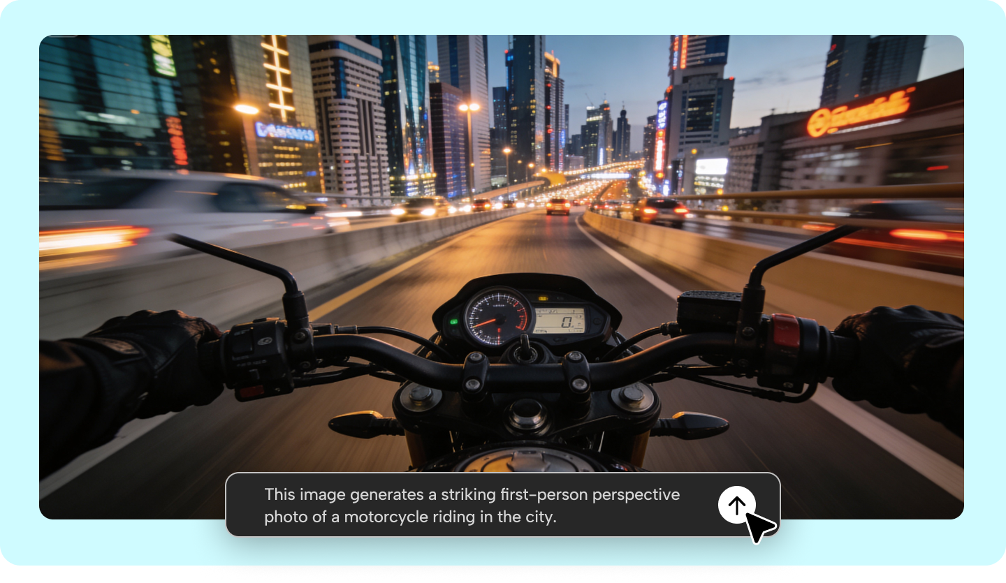 POV Motocicletă: Construiește Scene Imersive de Călărie în Primă Persoană cu AI