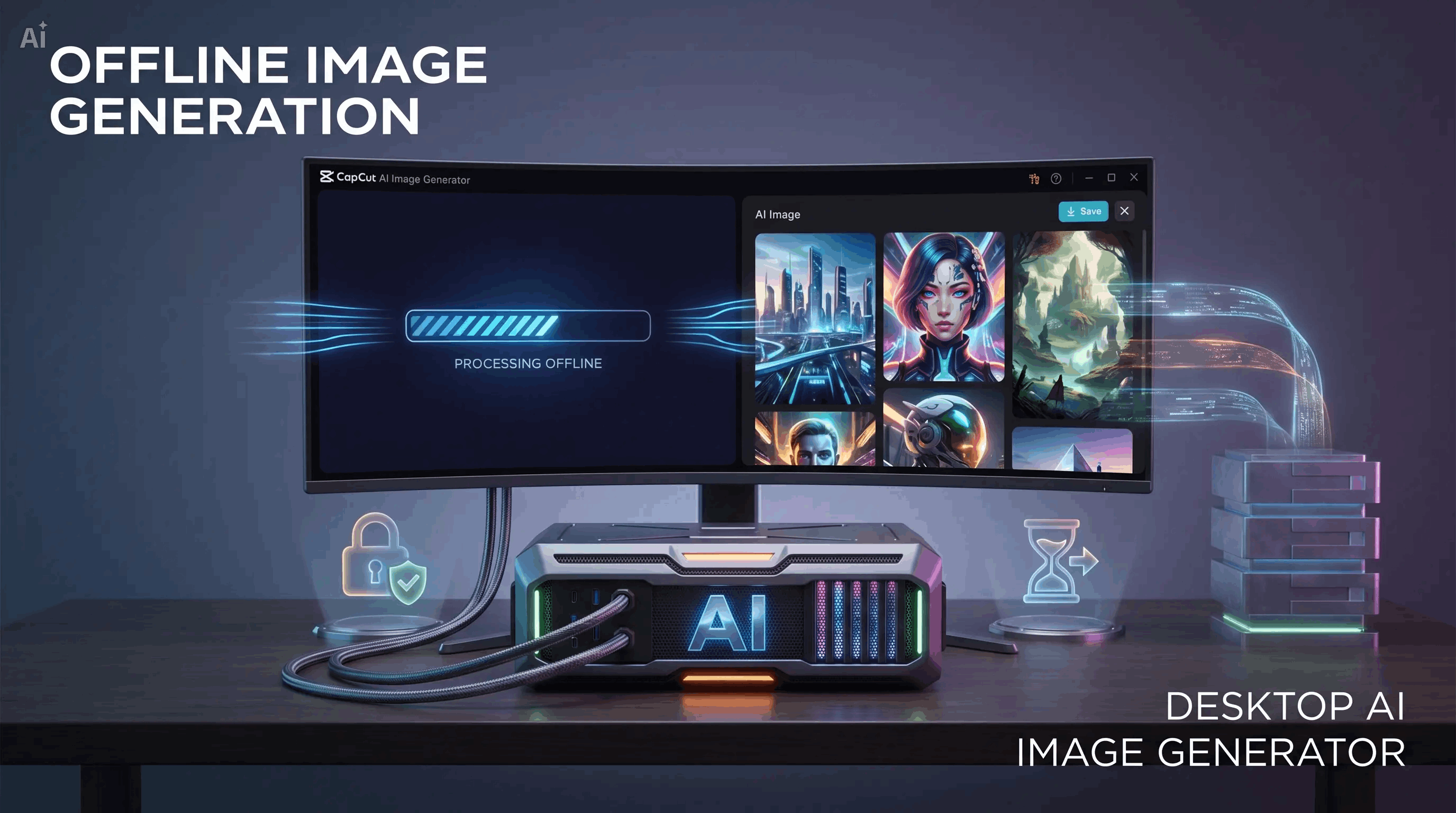 Capacidade de geração de imagens offline