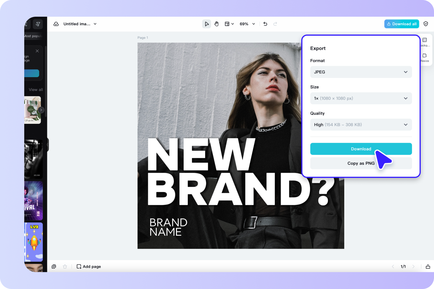 description=The Pippit Batch Edit interface showing a grid of 12 images all being upscaled and having a consistent filter applied simultaneously.