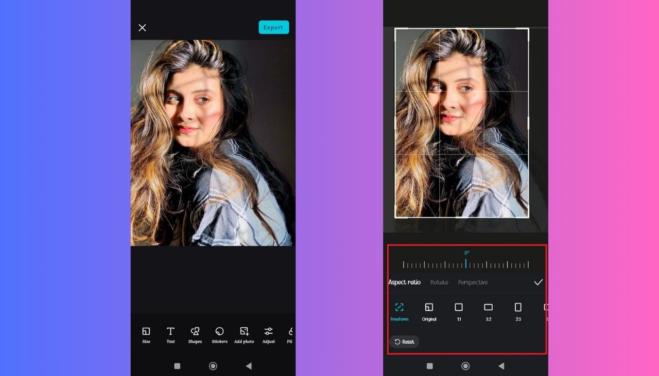 Basic Editing Features in CapCut Mobile Photo Editor