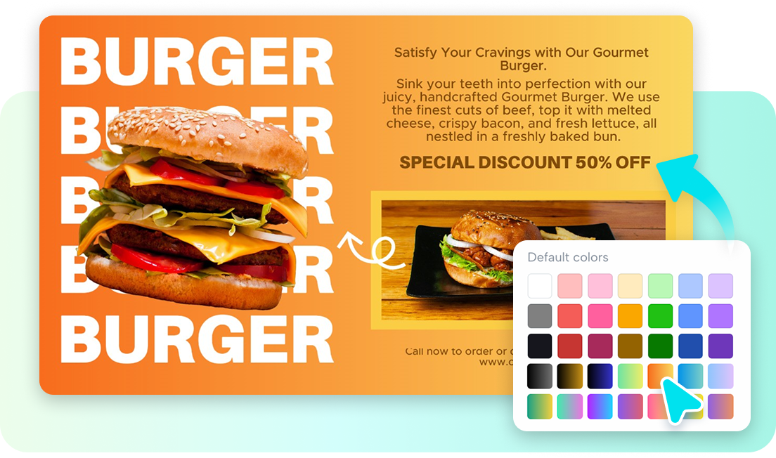 Professional gradient palettes