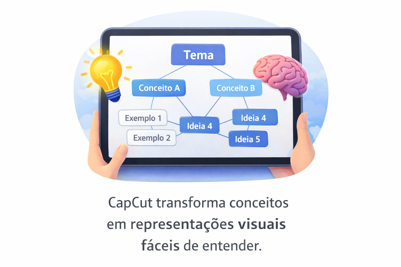 CapCut transforma conceitos em representações visuais fáceis de entender