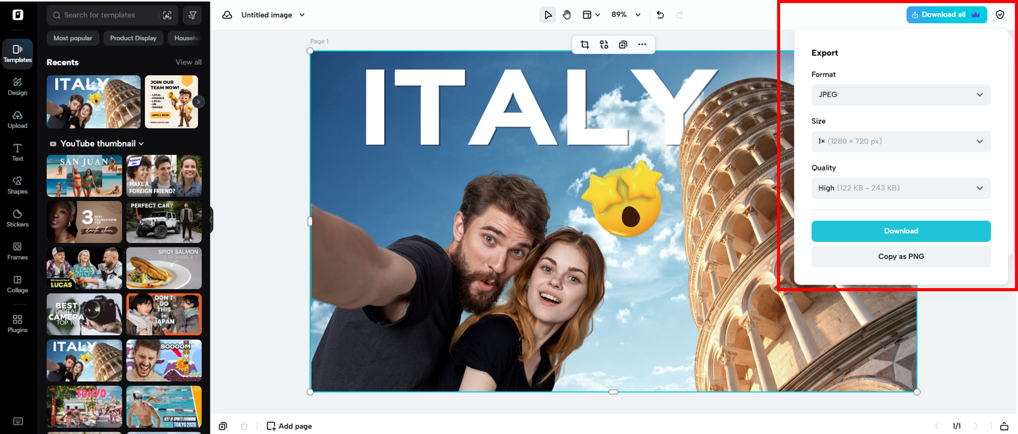 YouTube 썸네일 다운로드