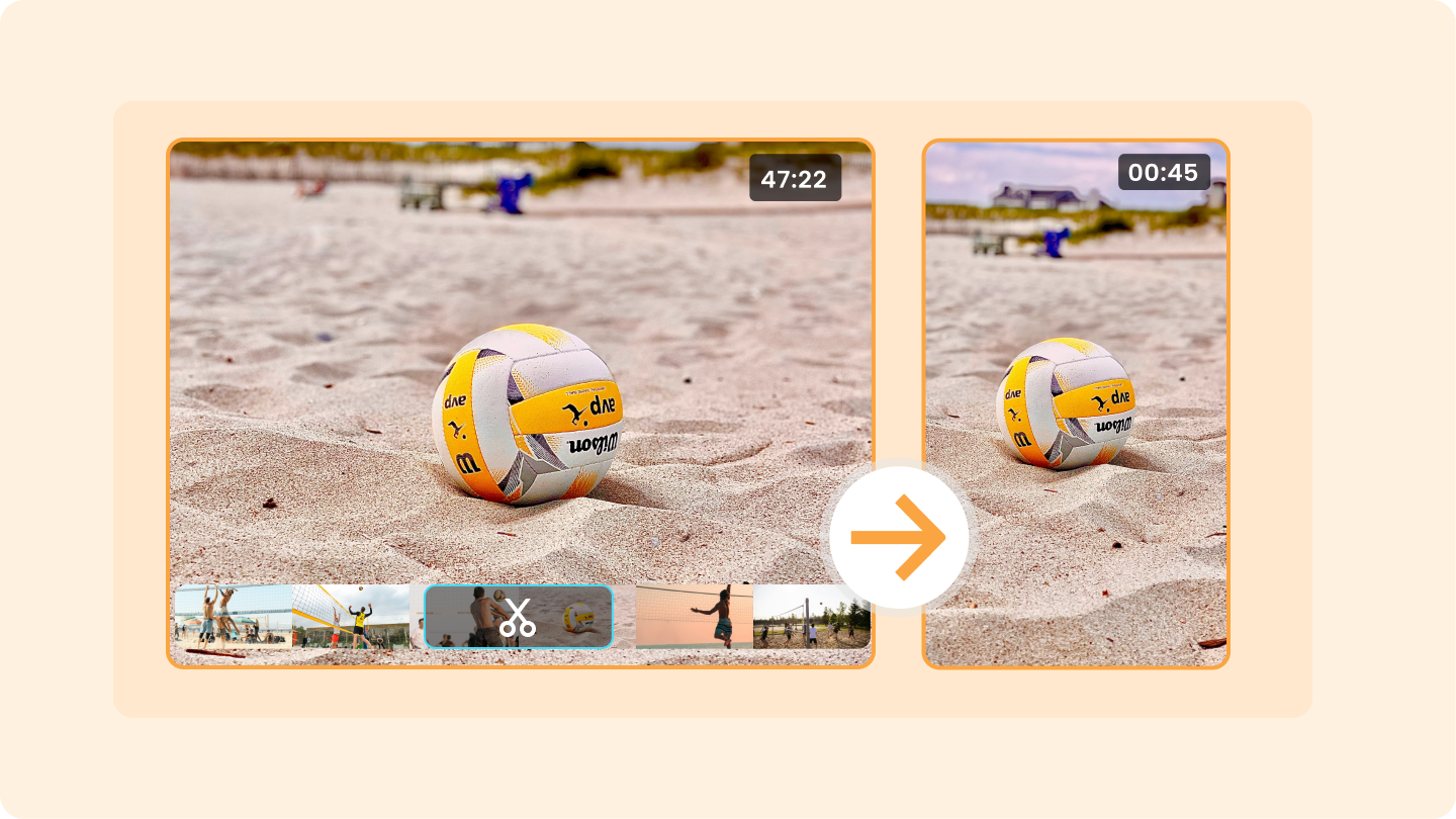 Ai ferramenta de recorte de vídeo