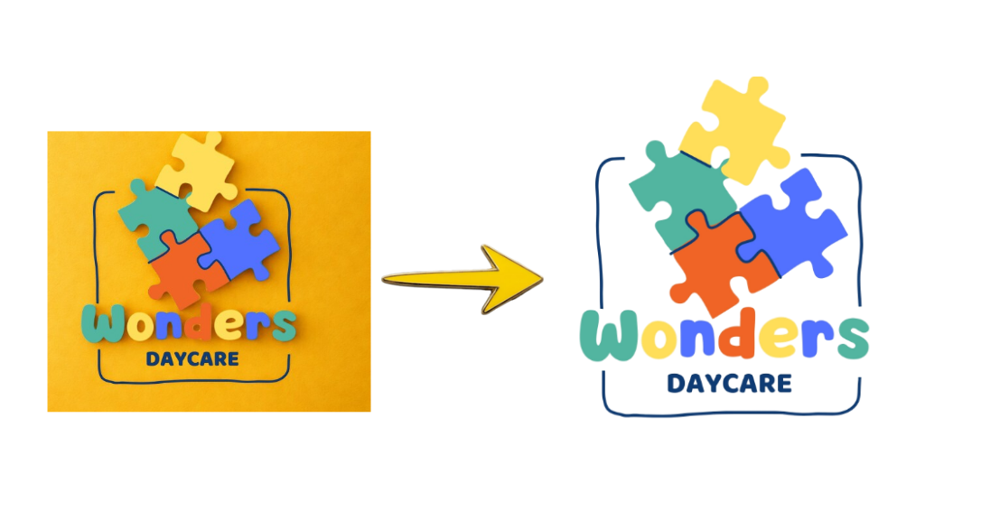 Background removal tool for transparent education logos
