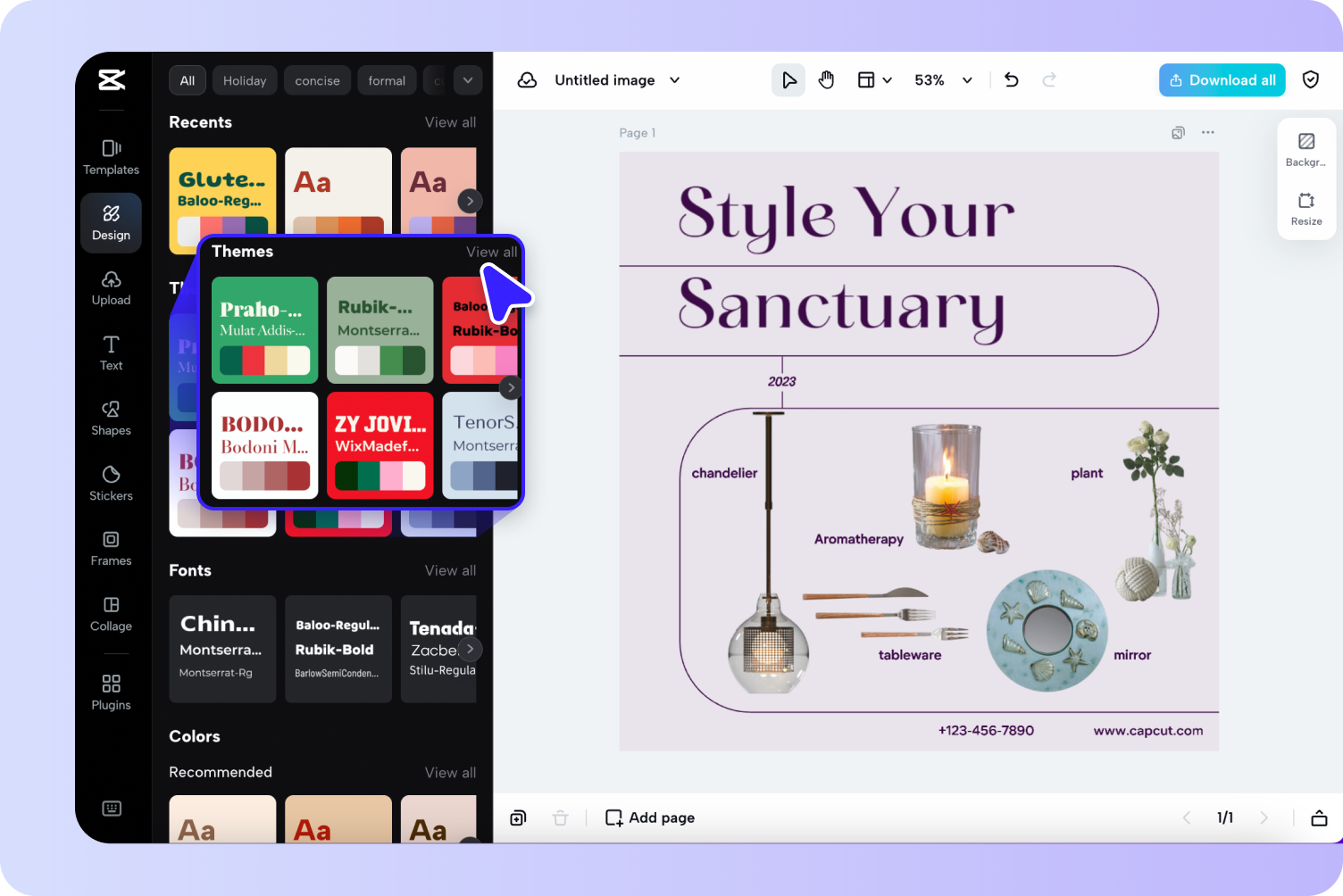 Choose and apply a font style