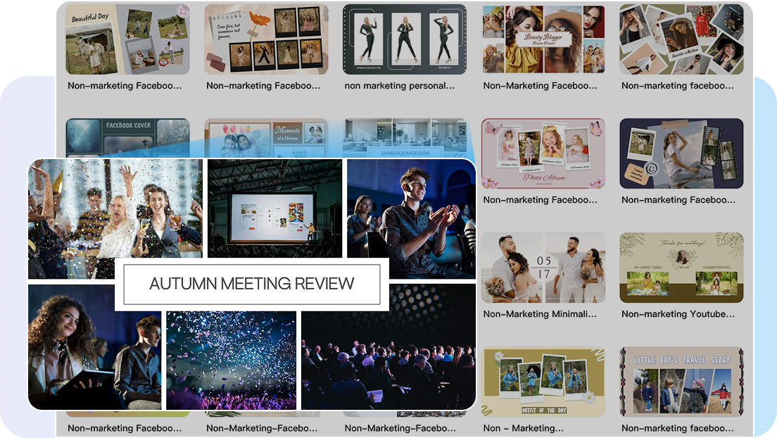 Afbeeldingscollage-sjablonen.