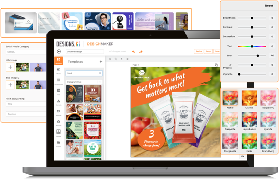 Generating images from text using Designs.ai