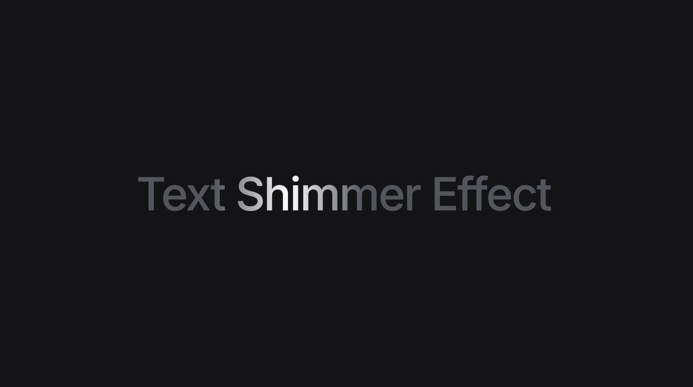 Shimmering text effect in Alight Motion