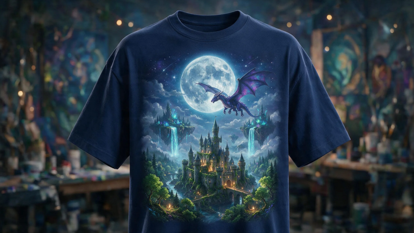Fantasy art T-shirt visual